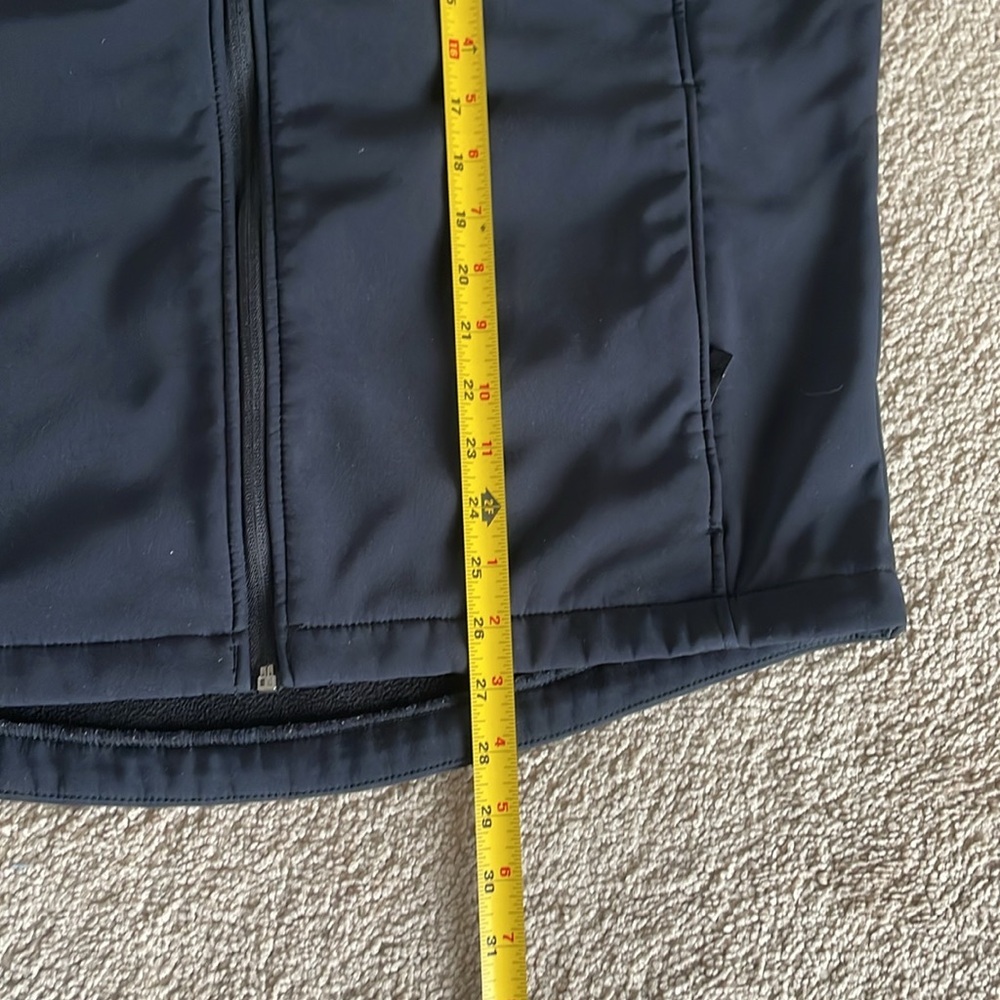 Soft Shell Fleece Lined Men’s Full Zip Jacket L Black Diablo Tools Logo Workwear - Picture 9 of 13